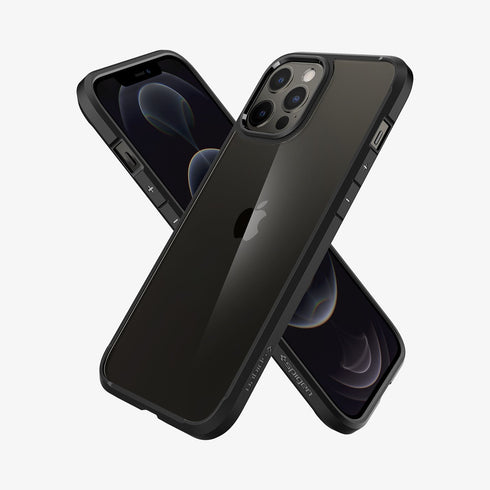 ACS01618 - iPhone 12 Pro Max Case Ultra Hybrid in crystal clear showing the back